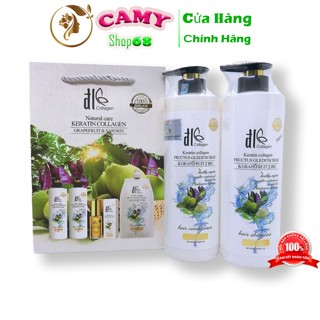 [TEM CHÍNH HÃNG] COMBO GỘI XẢ BỒ KẾT HOA BƯỞI DL GIÚP GIẢM RỤNG TÓC 1000ML*2