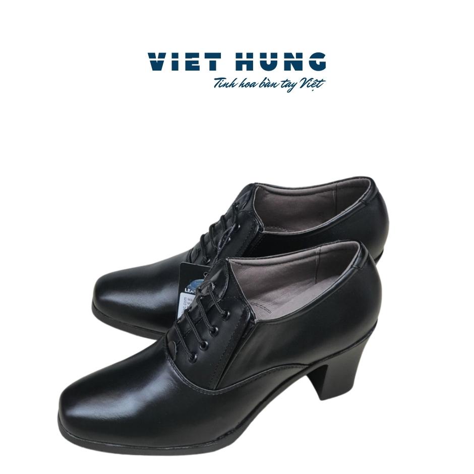 GIÀY DA SĨ QUAN NỮ CAO 7CM MÃ 607C
