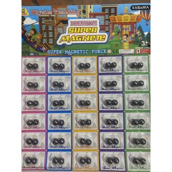 vỉ 30 bộ hút nam cham tròn