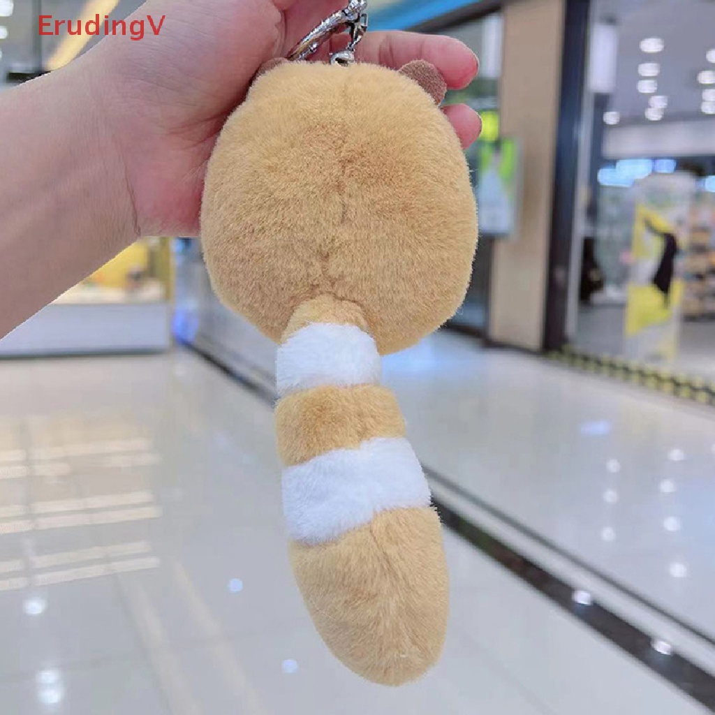 [ErudingV] Móc Khóa Búp Bê Nhồi Bông Gấu Mèo Odd-Tailed Nhỏ Nhắn [Mới]