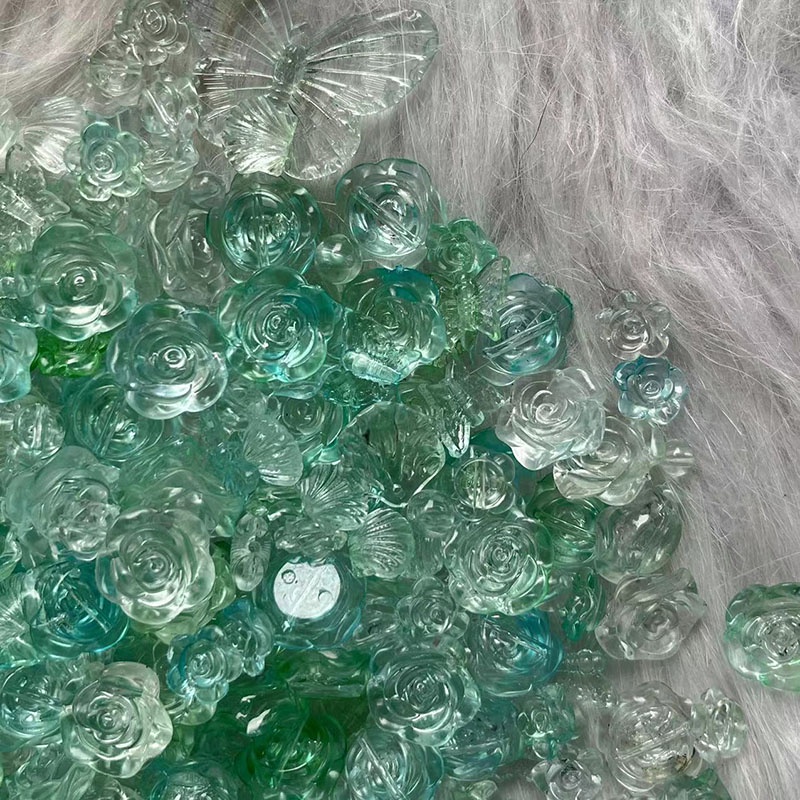 Ốp Điện Thoại Chất Liệu ABS Hình Hoa Đính Ngọc Trai / Bướm / Người Ngoài Hành Tinh Độc Đáo DIY