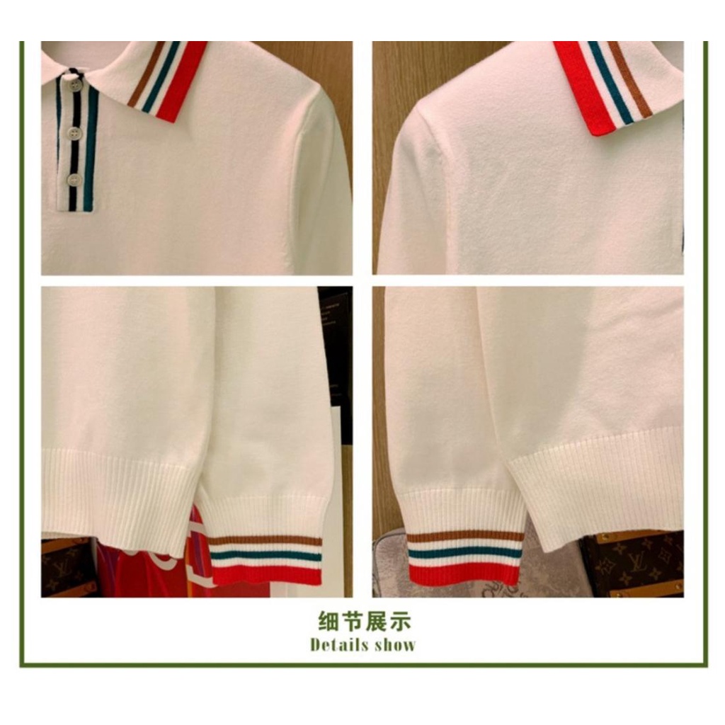 Áo Thun polo Dài Tay Phối Màu Thời Trang Anh Quốc Cho Nam