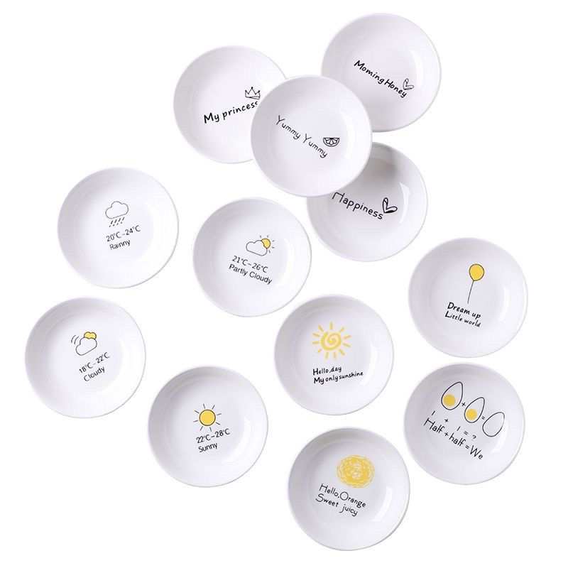 Đĩa Sứ Xinh Xắn Thông Điệp Sâu Sắc Cho Một Ngày Mới Đẹp Tươi