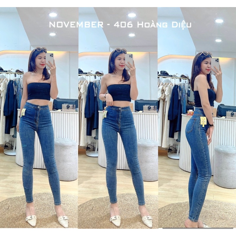 Quần jeans xanh ôm Genmany