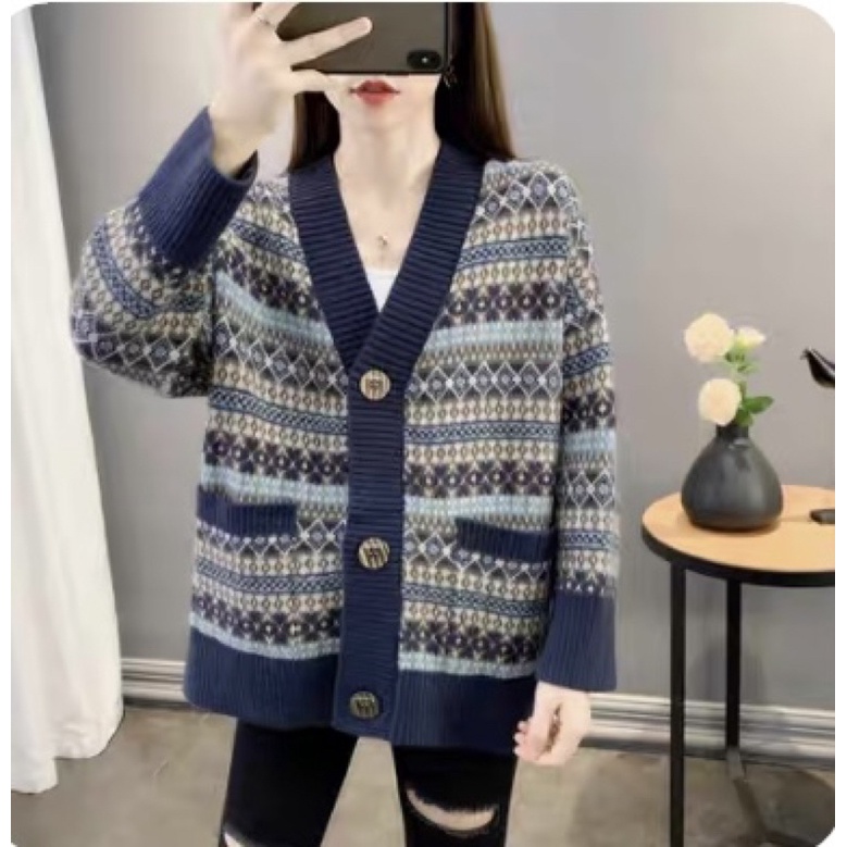 Áo Khoác Cadigan Thổ Cẩm 2Hand