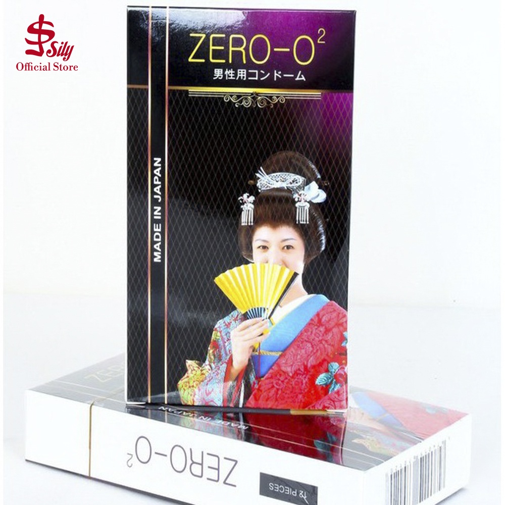Bao cao su mỏng trơn Zero 02 size nhỏ ôm khít Nhật Bản Hộp 12 cái Sily Store