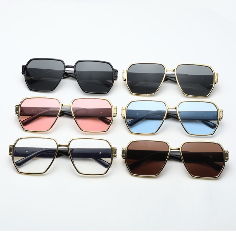 (KIQI-FASHION) COD Kính Chống Nắng Tia Cực Tím Gọng Lớn Đơn Giản Thời Trang Phong Cách Âu Mỹ Cổ Điển