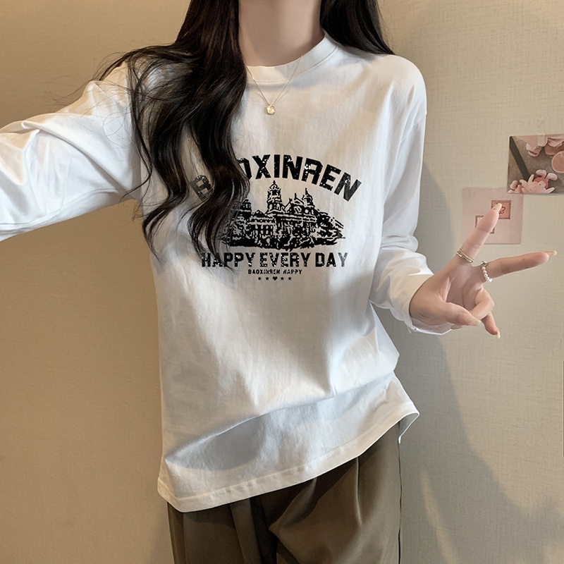 NRVP Áo Thun Nữ Dài Tay Thời Trang Hàn Quốc 2023