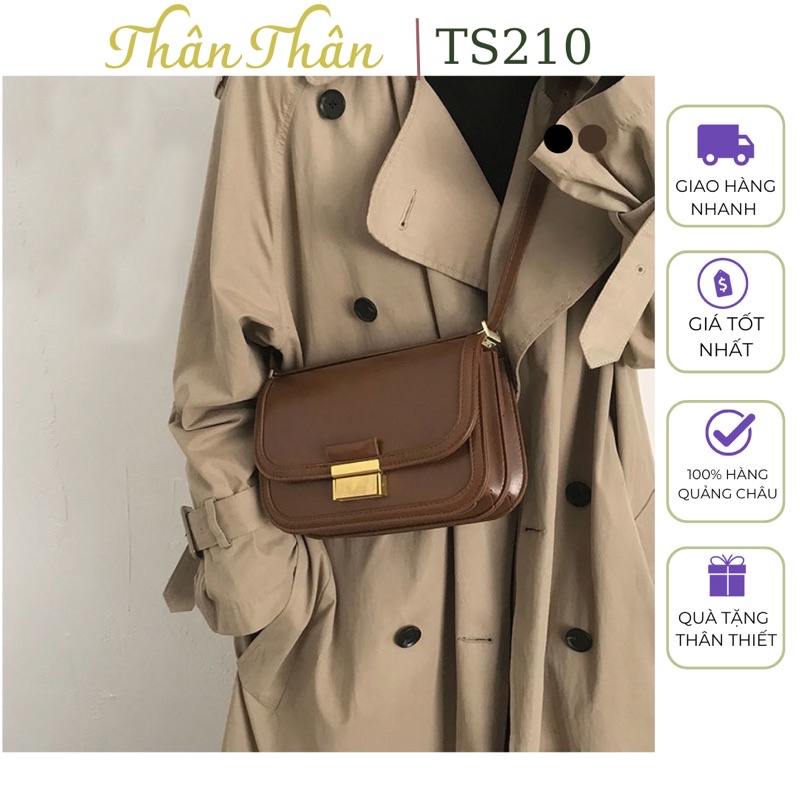 Túi đeo chéo nữ dáng basic chất da mềm mại - TS210