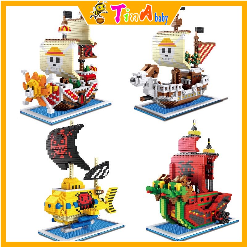 Đồ chơi mô hình lắp ráp tàu hải tặc One Pice mô hình tàu thousand sunny đồ chơi lego E1164