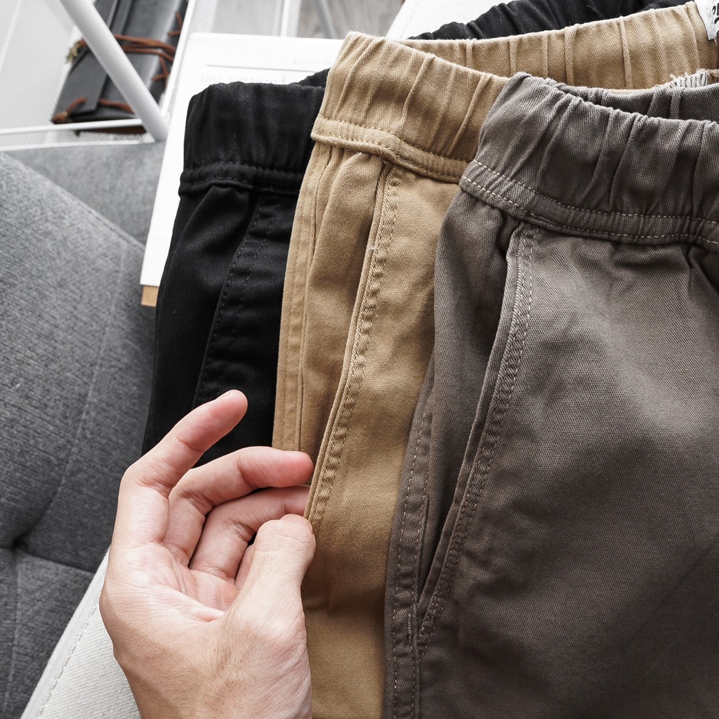 Quần Jogger Nam Thun Co Giản Mềm Mịn Ống Côn Form Slim Fit Nhiều Màu Có Big Size