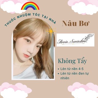 Thuốc nhuộm tóc màu nâu bơ/không tẩy