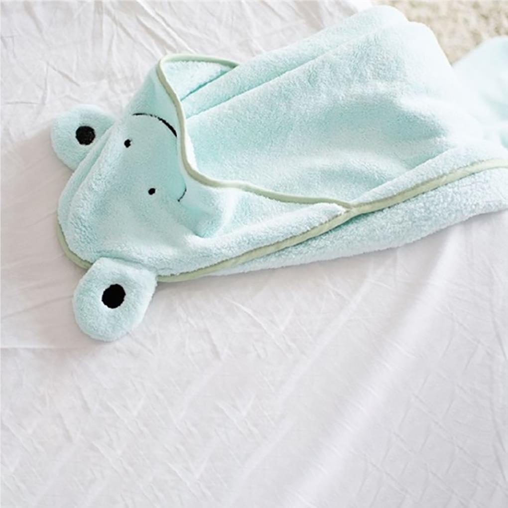 Khăn Tắm Trùm Đầu Màu Sắc Đơn Giản Cho Bé