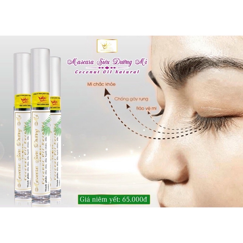 Macara siêu dưỡng mi dầu dừa pháp Cosmetic Chính Hãng