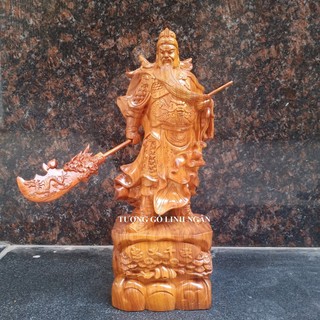 Tượng quan công, Quan vân trường gỗ hương cao 40 cm