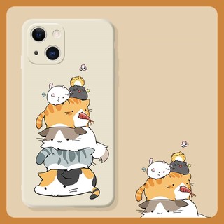Ốp Điện Thoại silicone Mềm Hình Mèo Đáng Yêu Cho iphone 13 14 pro max 11 12 mini XR XS max 7 plus 6 6s 8 plus Chống Sốc