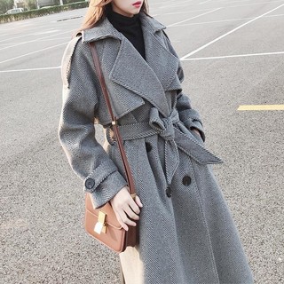 Áo khoác dạ nữ thu đông dáng dài phong cách hàn quốc mã sz02d