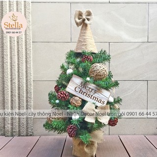 Cây thông Noel mini để bàn 65cm trang trí Giáng sinh Stella Party