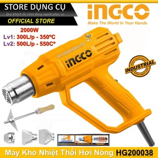 2000w máy thổi hơi nóng ingco hg200038 | máy khò nhiệt