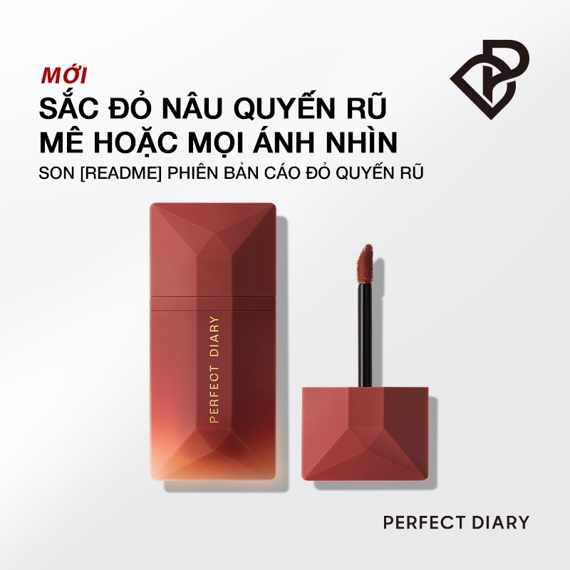 Son Kem Perfect Diary ReadMe Lip Sheer Velvet Chất Kem Nhung Lì Lâu Trôi (Màu mới về)