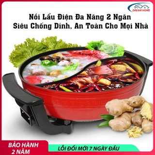 Nồi lẩu điện 2 ngăn cao cấp thế hệ mới đa năng tiện dụng .Bảo hành 24 tháng, 1 đổi 1 trong 7 ngày đầu nếu lỗi.