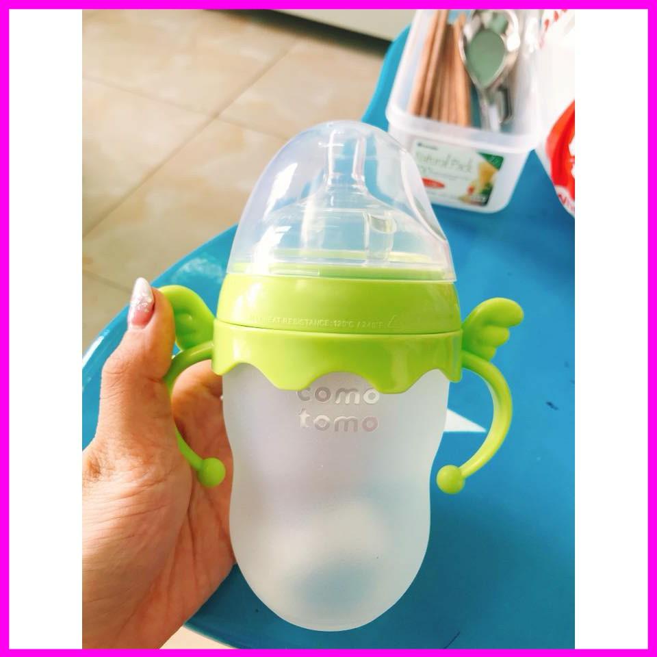 Tay cầm cho bình sữa Comotomo 150ml và 250ml, bé dễ cầm bình