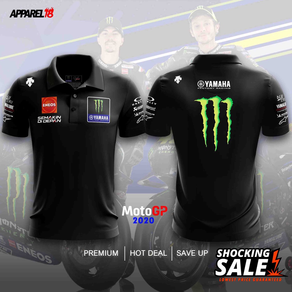 Áo polo In Hình Yamaha Monster 2020 Size XS-3XL