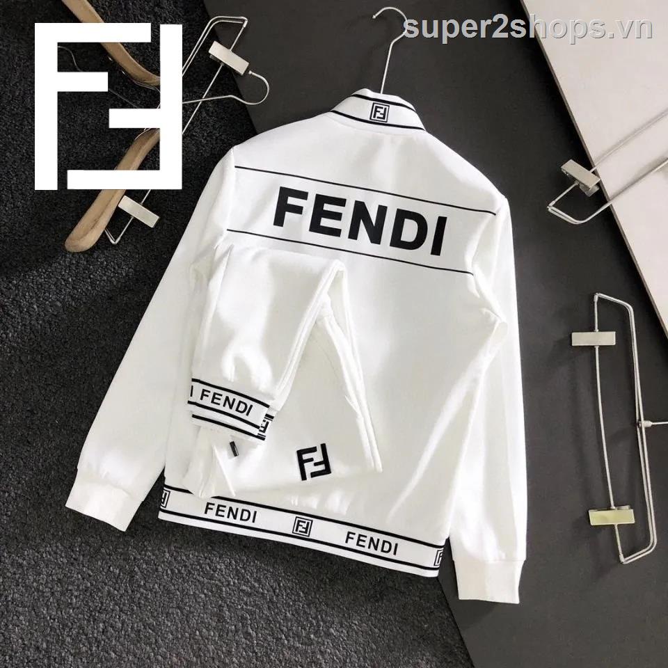 Bộ Đồ FENDl! Áo Sơ Mi Nam Thoải Mái Nguyên Bản Mới Với Bộ Thể Thao