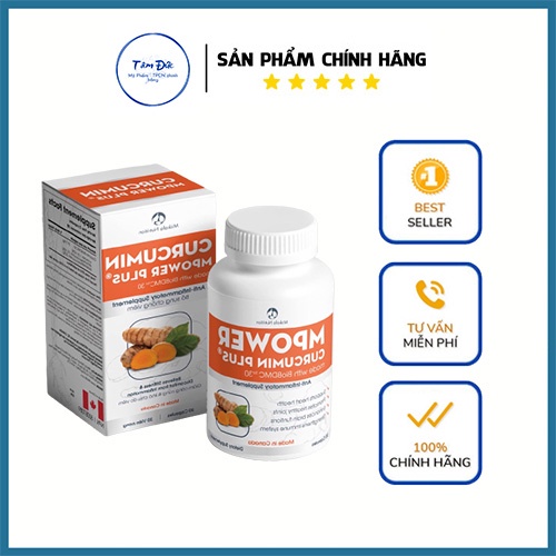 Viên Nghệ Cucumin Plus MISKAFA MPOWMP, công nghê kết hợp từ Canada
