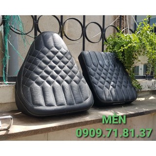 Bộ yên xe cub may kiểu múi nổi