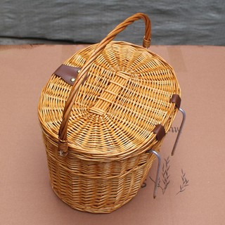 Giỏ Xe Đạp Đan Mây Phong Cách Vintage