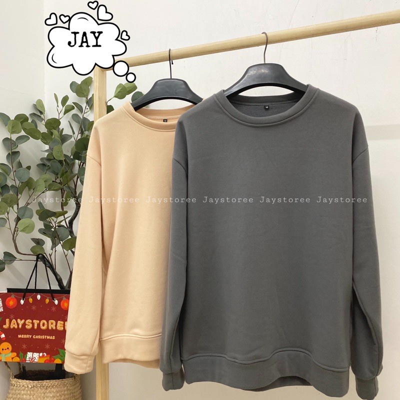 Áo sweater Trơn nỉ bông❤️Nam nữ UnisexSWEATER TRƠN ❤️