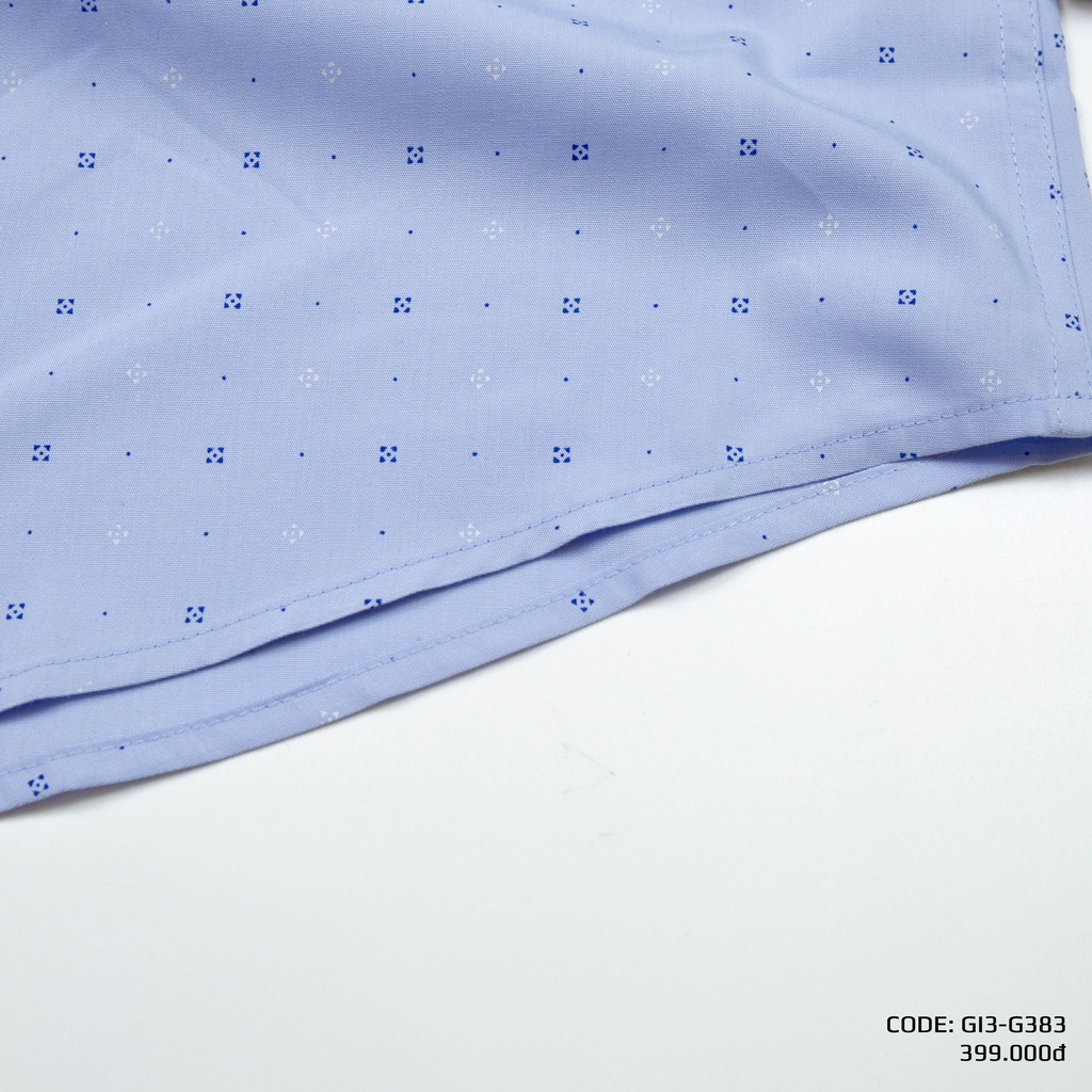 Áo Sơ Mi Dài Tay In Họa Tiết Bamboo Vĩnh Tiến Form Slim Fit Vạt Bầu 399 - G383