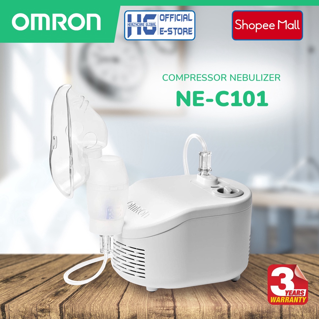 Máy Xông Mũi Họng , Khí Dung Omron NE-C101 | Hỗ Trợ Điều Trị Các Bệnh Về Đường Hô Hấp - Bảo Hành 24 Tháng