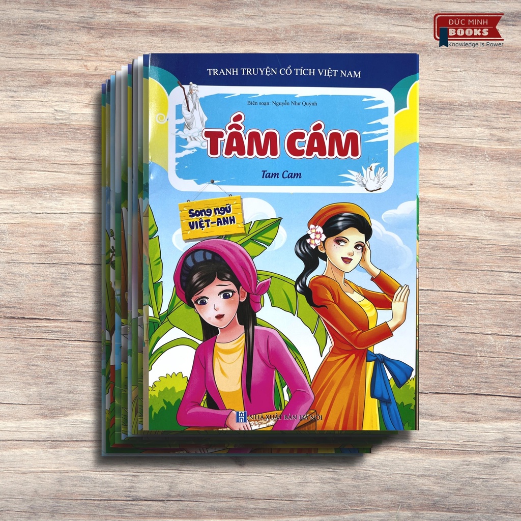 Sách - Truyện Tranh Cổ Tích, Ngụ Ngôn Việt Nam Và Thế Giới (Bộ 10 Cuốn Song Ngữ Việt - Anh)