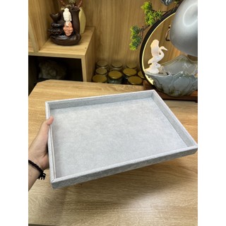 Khay trưng bày, đựng trang sức vòng phong thủy nhung bằng vải nhung sang trọng, cao cấp