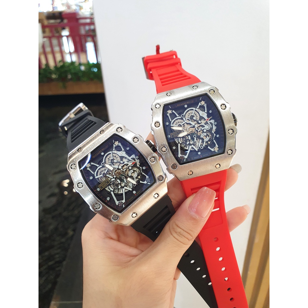 Đồng Hồ Nam Richard Mille Dây Cao Su hàng nóng như lửa đốt mạnh mẽ trẻ trung hiện đại giá siêu rẻ