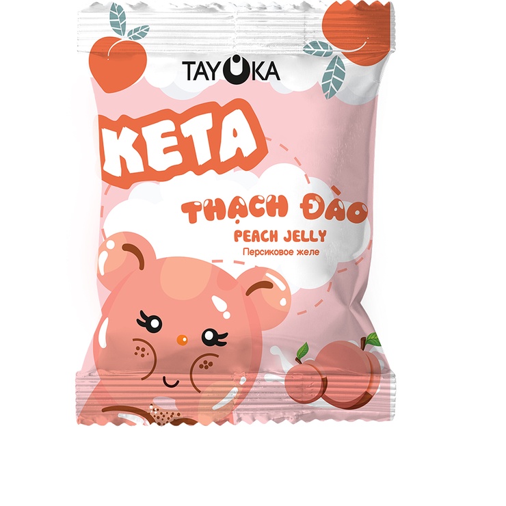 Thạch Keta Đào Ohla Gói 100g