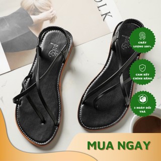Giày sandal nữ đế bằng, quai mảnh thời trang trẻ trung A08 - OkkiiTrends