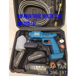MÁY RỬA XE CẦM TAY MAKITA 118V - MÁY RỬA XE GIA ĐÌNH - MÁY XỊT TƯỚI HOA , MÁY VỆ SINH MÁY LẠNH , RỬA SÂN