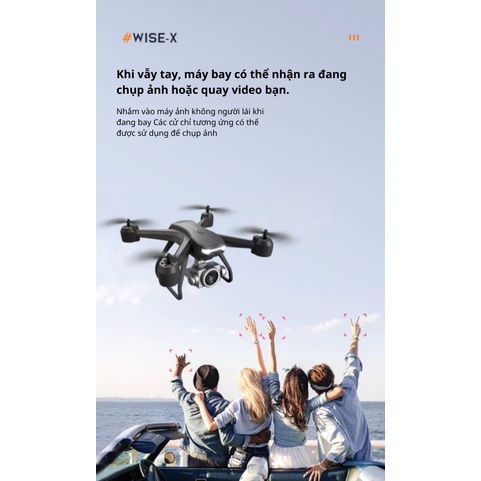 Flycam V14 - Máy bay không người lái, Drone có camera 4k, động cơ không chổi than, hàng chính hãng, cảm biến 3 chiều
