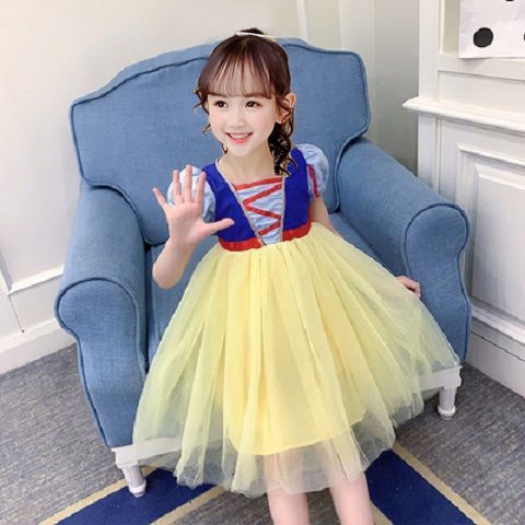 Đầm Công Chúa Bạch Tuyết Phong Cách Thời Trang Mùa Hè Mới Dành Cho Bé Gái