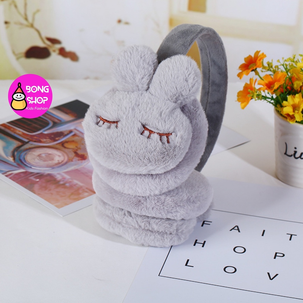 Bịt tai trẻ em, chụp tai giữ ấm cho bé gái họa tiết dễ thương nhiều màu sắc đáng yêu 3 - 10 tuổi