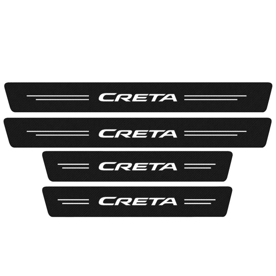 Bộ 4 Miếng Dán In Chữ Chống Trầy Trang Trí Cửa Xe Hơi Hyundai Creta
