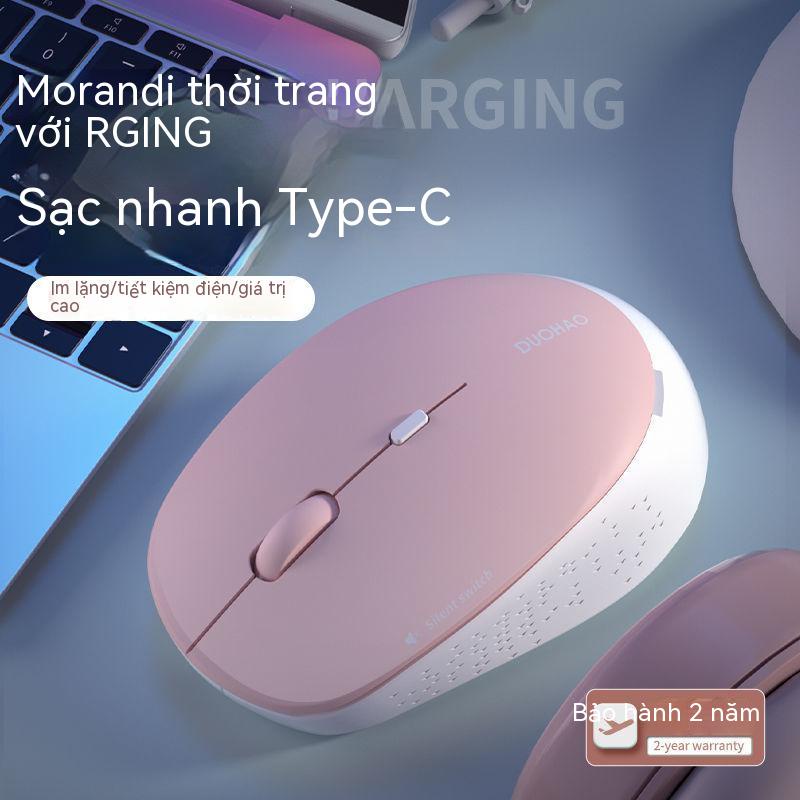 Mẫu chuột không dây silent pin, thời lượng pin siêu dài, dễ thương, thích hợp cho notebook, desktop, văn phòng, game