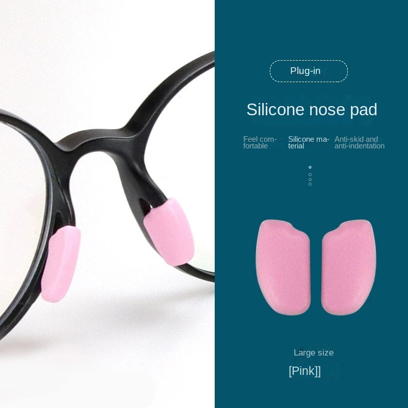 Giá Đỡ Mũi Mắt Kính Bằng Silicone Gel Chống Trượt Hình Chiếc Lá