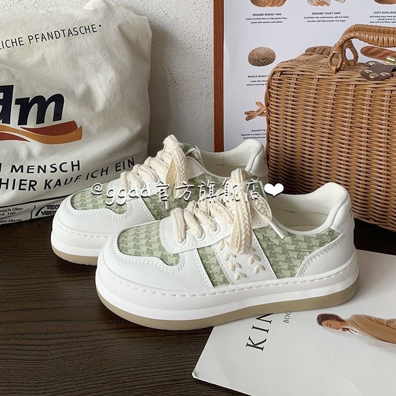 Giày thể thao nữ bánh mì độn đế 2022 phong cách Hàn Quốc