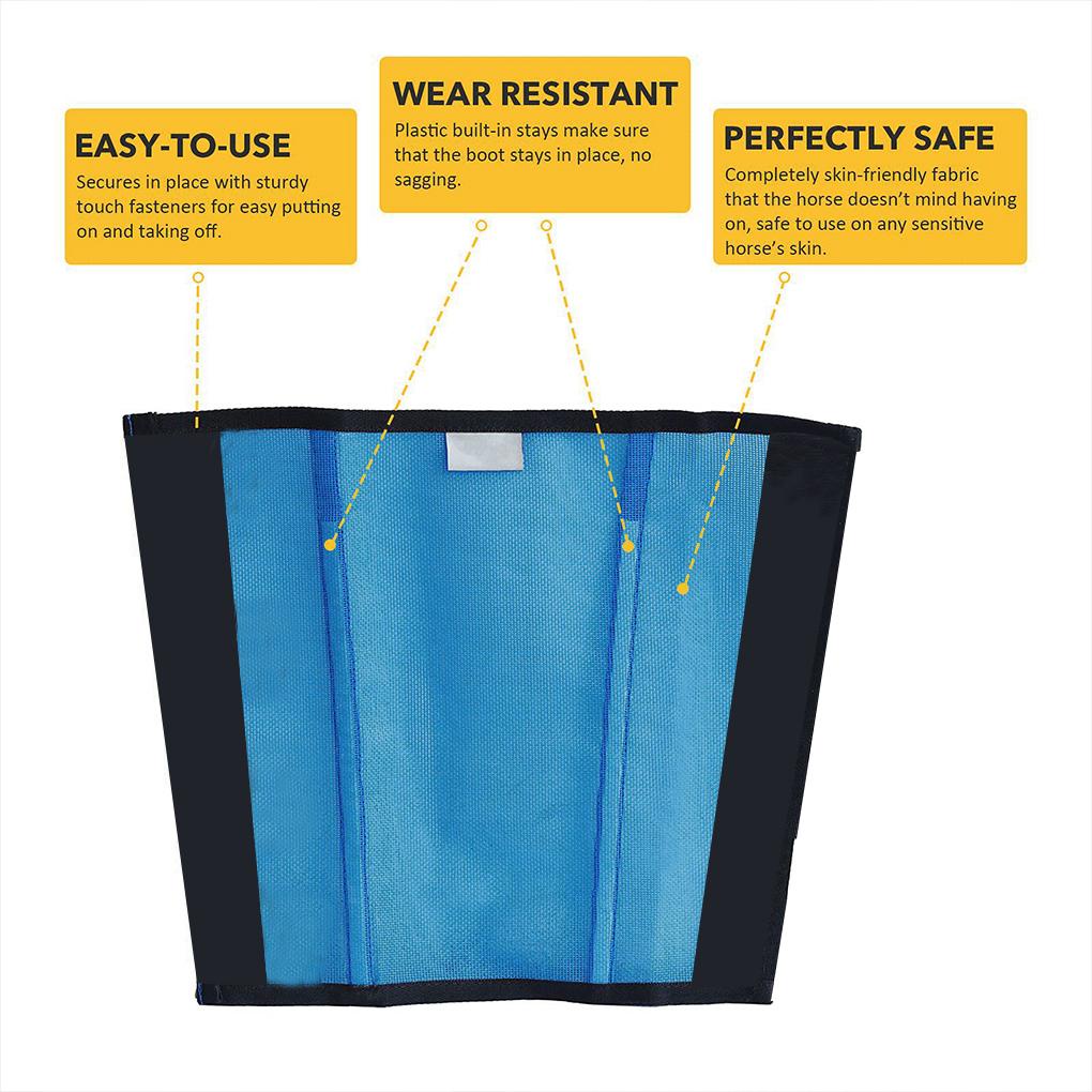 Set 4 Lưới Bảo Vệ Chân Ngựa Bằng PVC Chống Côn Trùng Thông Dụng Có Thể Điều Chỉnh