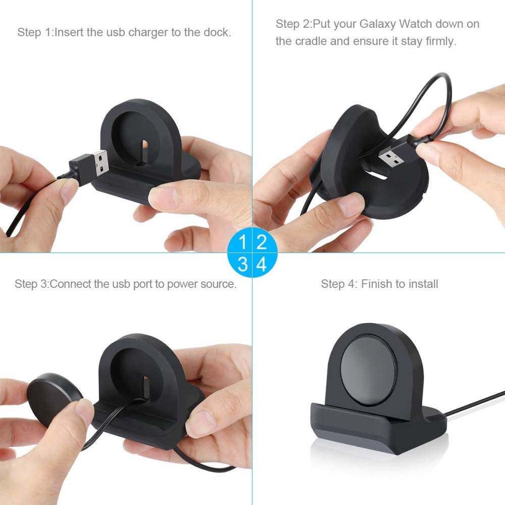 Đế Sạc Cho Đồng Hồ Thông Minh Samsung Galaxy Watch 5Pro 45mm 4 Classic 42mm 46mm 5 4 40 44mm