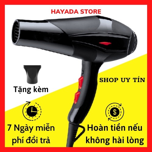 Máy Sấy Tóc Tạo Kiểu Công Suất Lớn 3500W 2 Chiều Nóng Lạnh Xịn Giá Rẻ Tặng Kèm Đầu Thổi Bảo Hành 1 Đổi 1 - Hayada Store